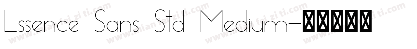 Essence Sans Std Medium字体转换